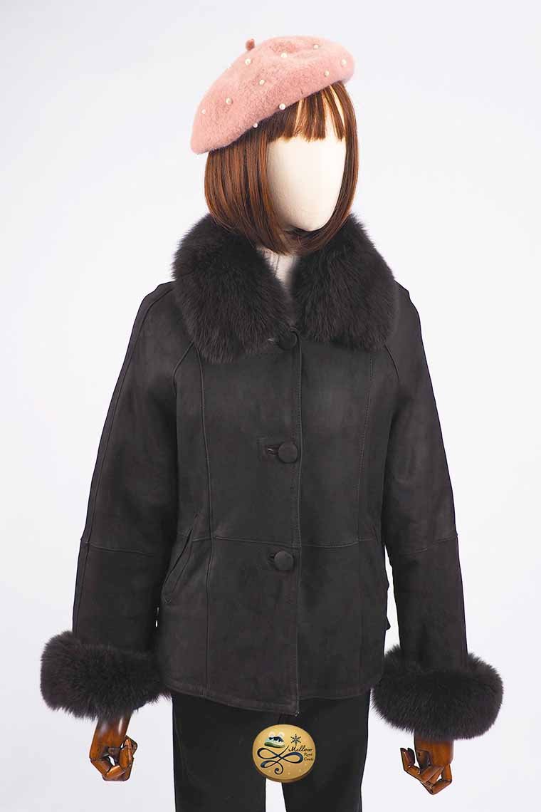 เช่าเสื้อกันหนาว รุ่น Fur Faux Chacole jacket 902GJF114FABRL1