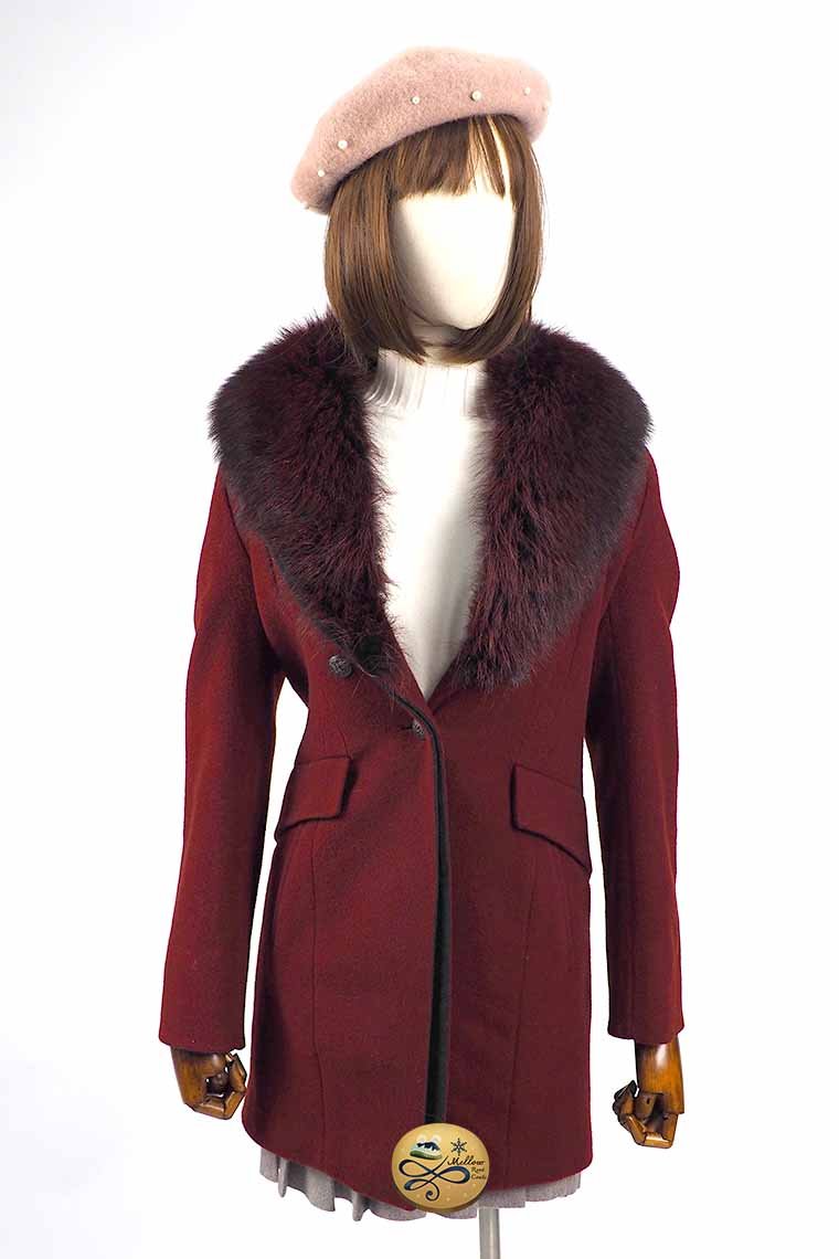 เช่าเสื้อโค้ทผู้หญิง รุ่น Maraschino Faux Fur Coats 0908GCL485FARES1