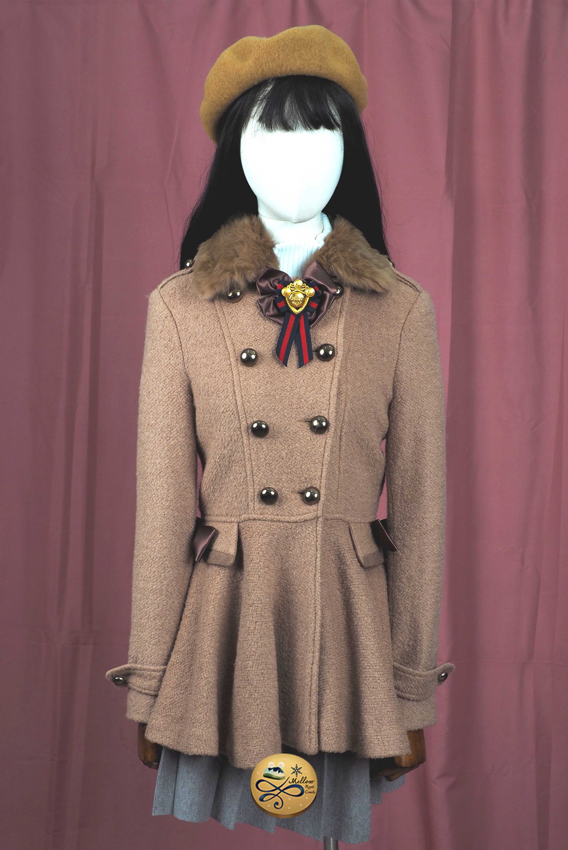 *** Limited Editon เช่าเสื้อโค้ทผู้หญิง รุ่น  Apple Cinamon Fur Princess Coat   904GCL371FABRS1