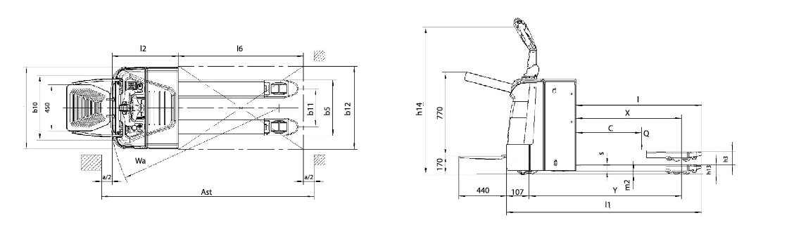 รถยกของไฟฟ้าแบบยืน electric Hand pallet รถยกของไฟฟ้าแบบยืน electric Hand pallet