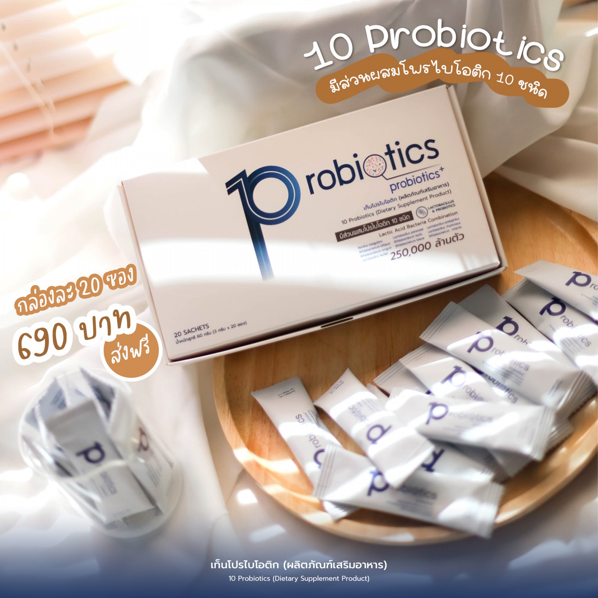 ผลิตภัณฑ์เสริมอาหาร 10 Probiotics