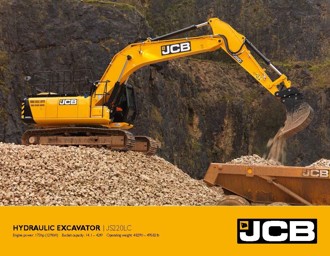 ข้อมูลรถแบคโฮมือหนึ่ง JCB JS220LC