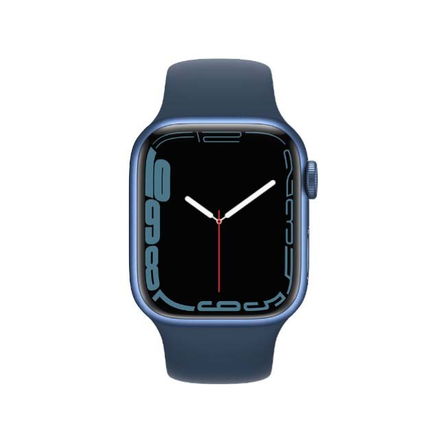Apple Watch Series 7 GPS + Cellular Blue Aluminium Case with Abyss Blue Sport Band