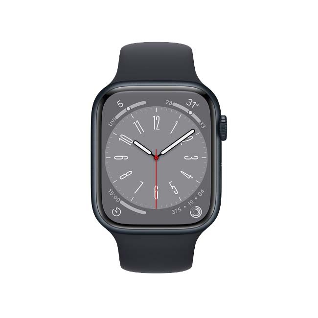 Apple Watch Series 8 GPS + Cellular Midnight Aluminium Case with Midnight Sport Band
