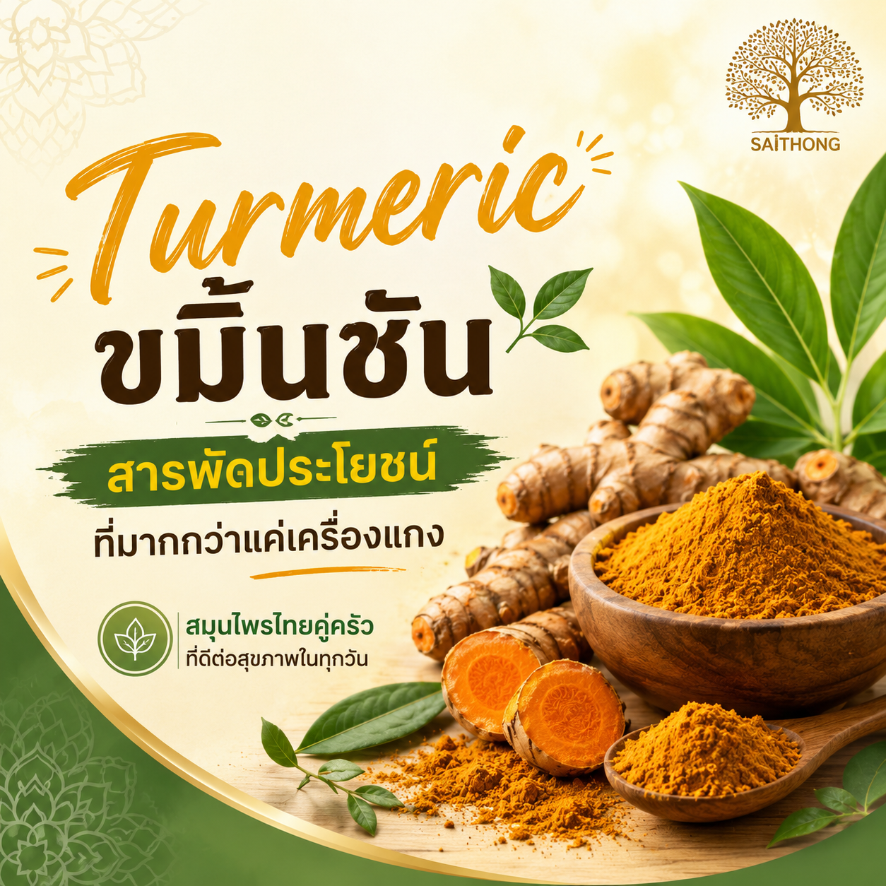 ขมิ้นชัน สมุนไพรไทยมากคุณค่าที่มากกว่าเครื่องแกง