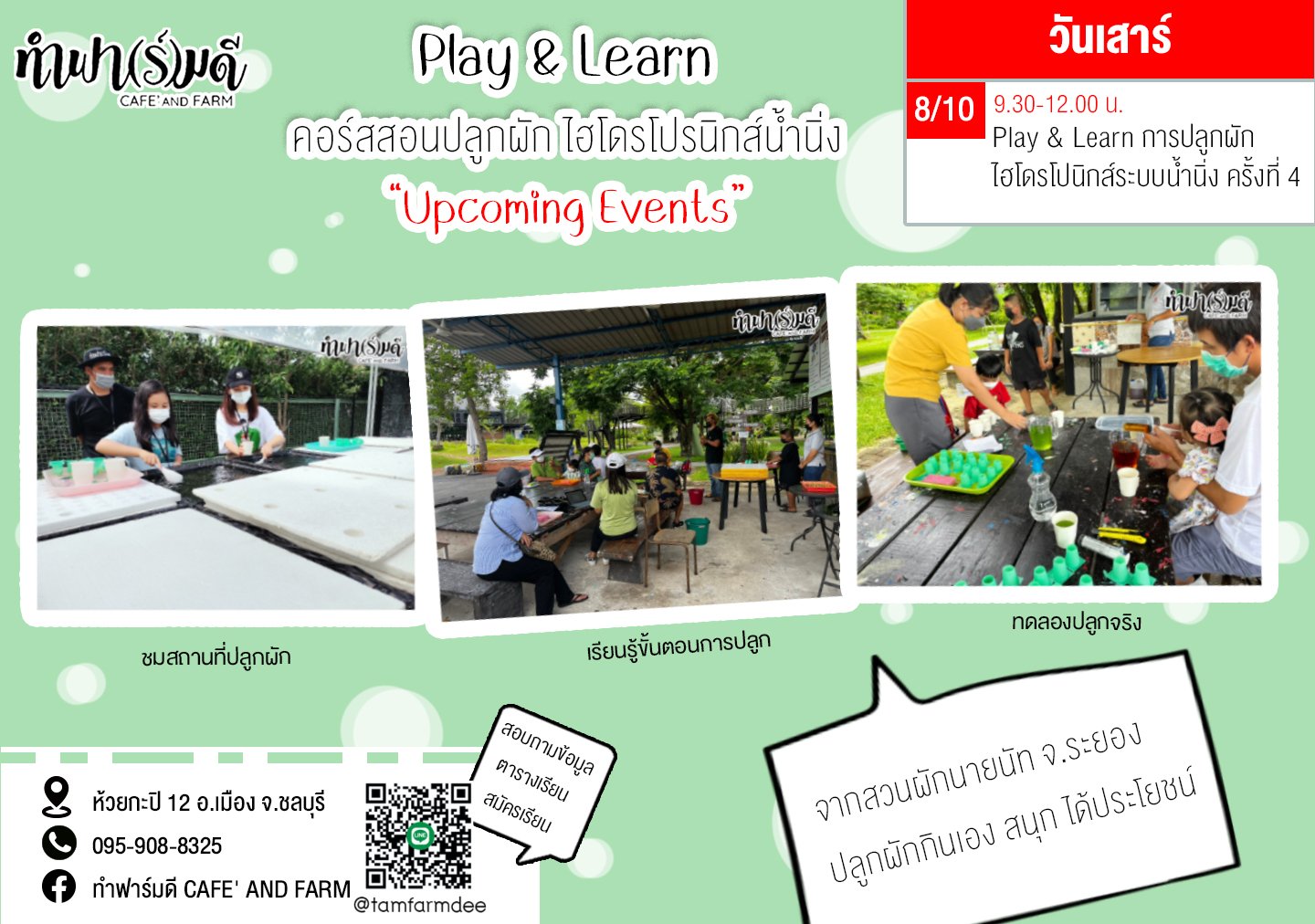 Play and Learn การปลูกผักไฮโดรโปนิกส์ระบบน้ำนิ่ง 8 ตุลาคม 2565 Play and Learn การปลูกผักไฮโดรโปนิกส์ระบบน้ำนิ่ง 8 ตุลาคม 2565