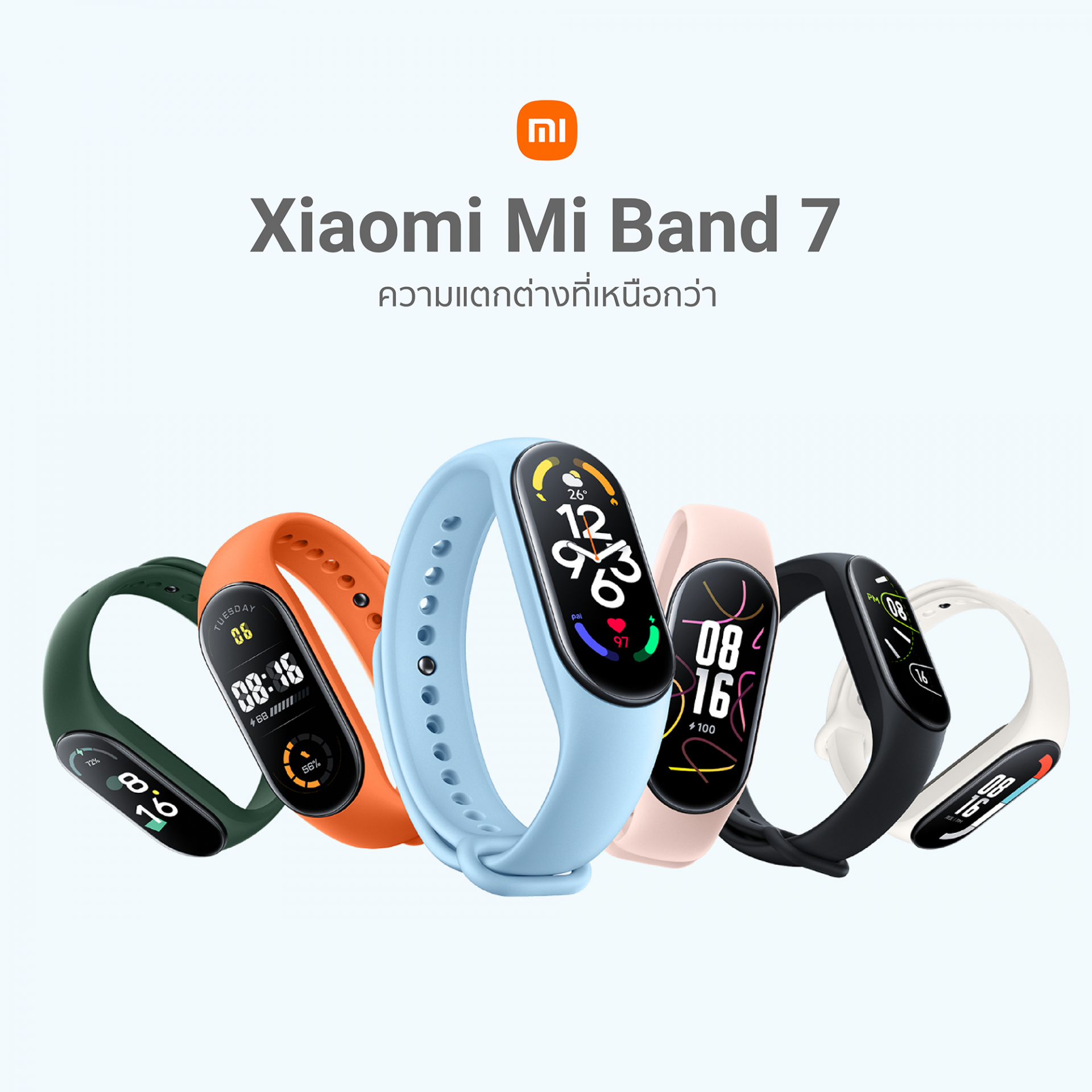 Xiaomi Mi Band 7 สมาร์ทแบนด์ รุ่นใหม่ล่าสุด!!
