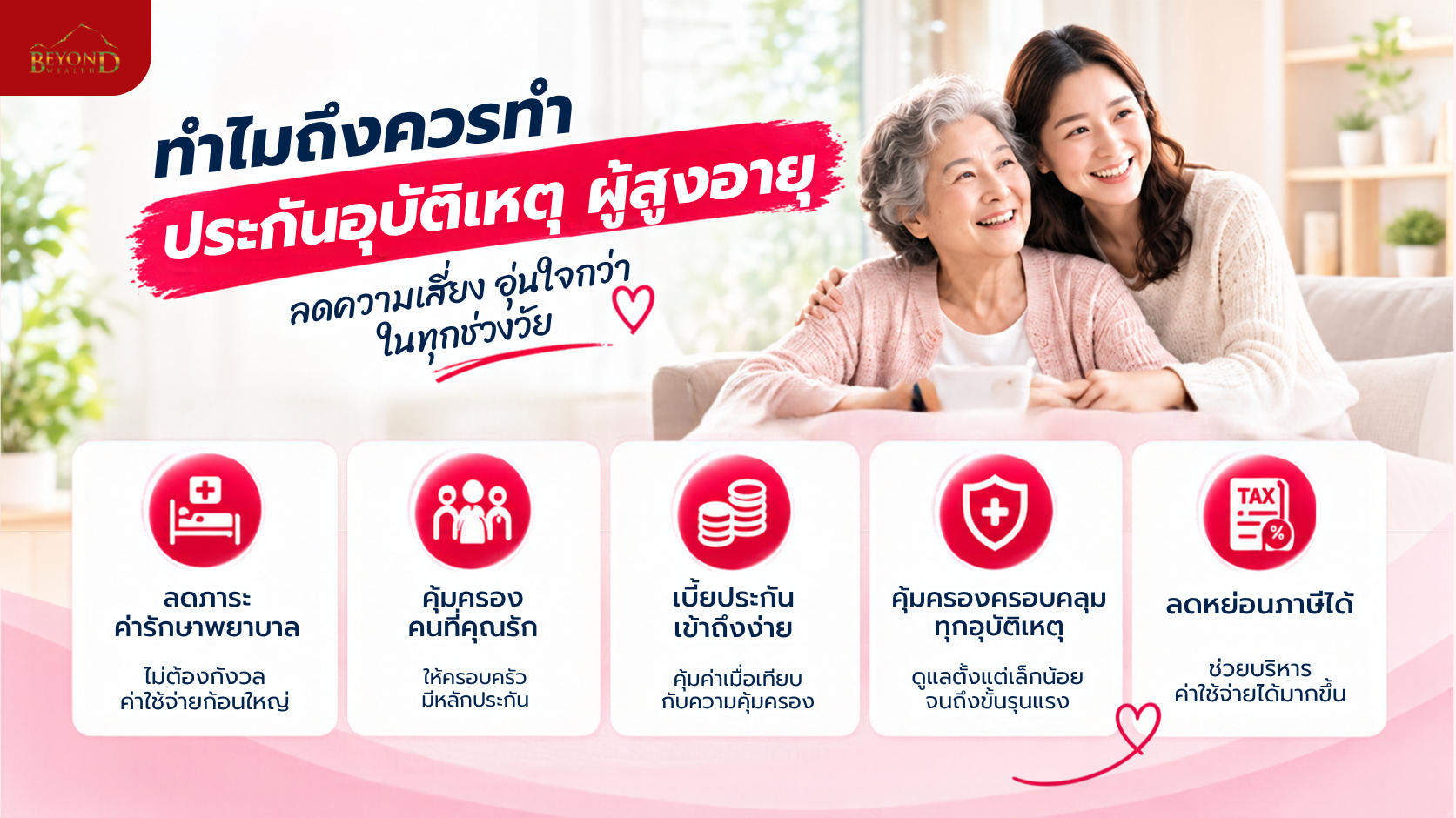 ทำไมถึงควรทำประกันอุบัติเหตุผู้สูงอายุ ลดภาระค่ารักษาและคุ้มครองคนที่รัก