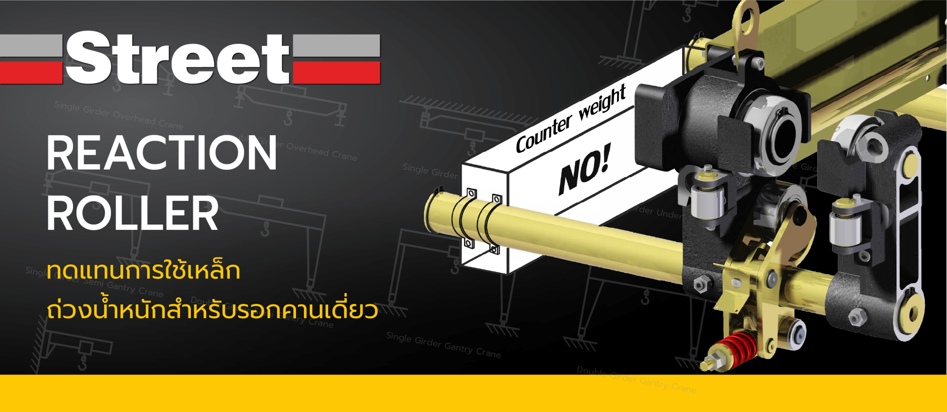 จุดเด่น รอกไฟฟ้า รอกสลิง รอกสลิงไฟฟ้า STREET สำหรับ เครนไฟฟ้า