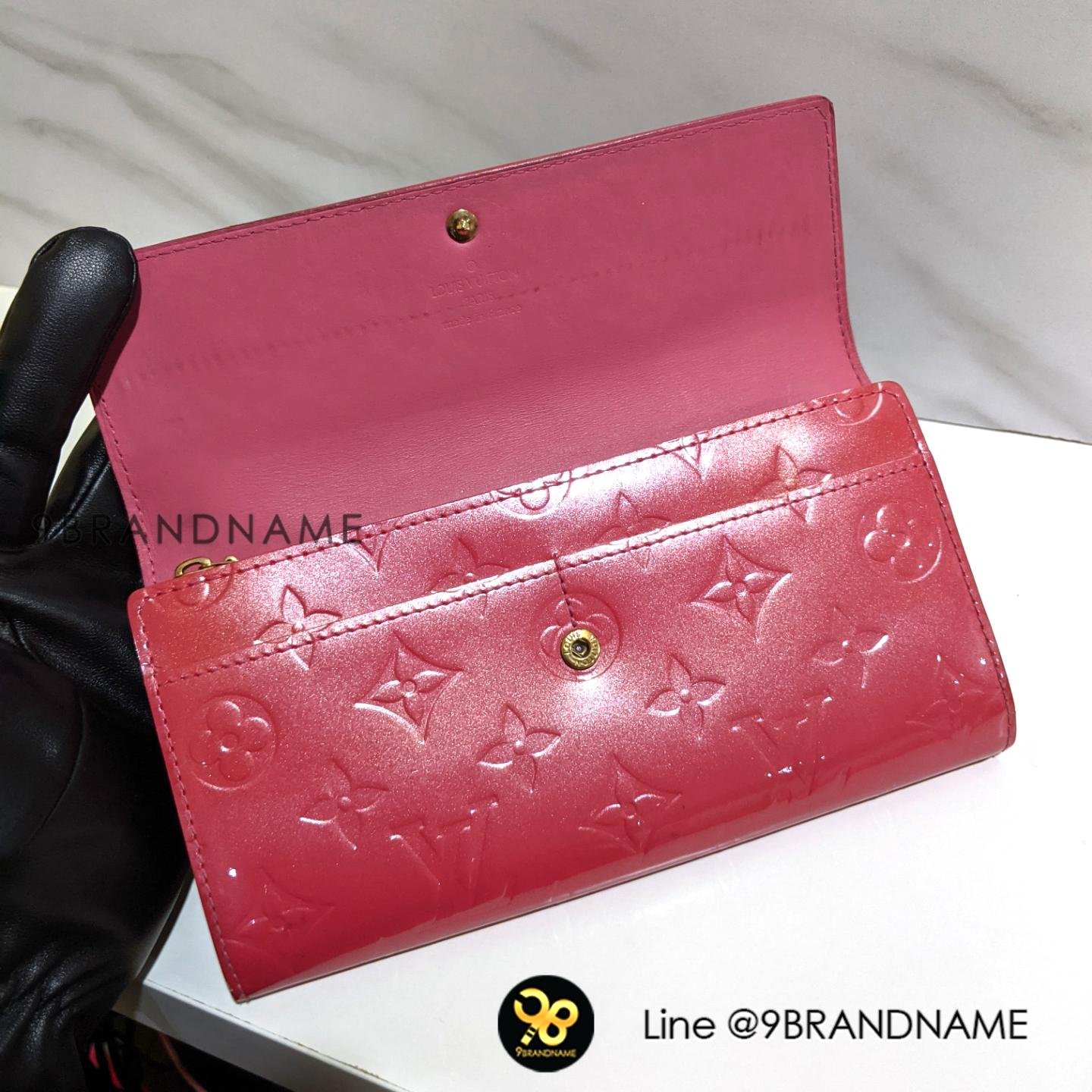sarah monogram wallet
