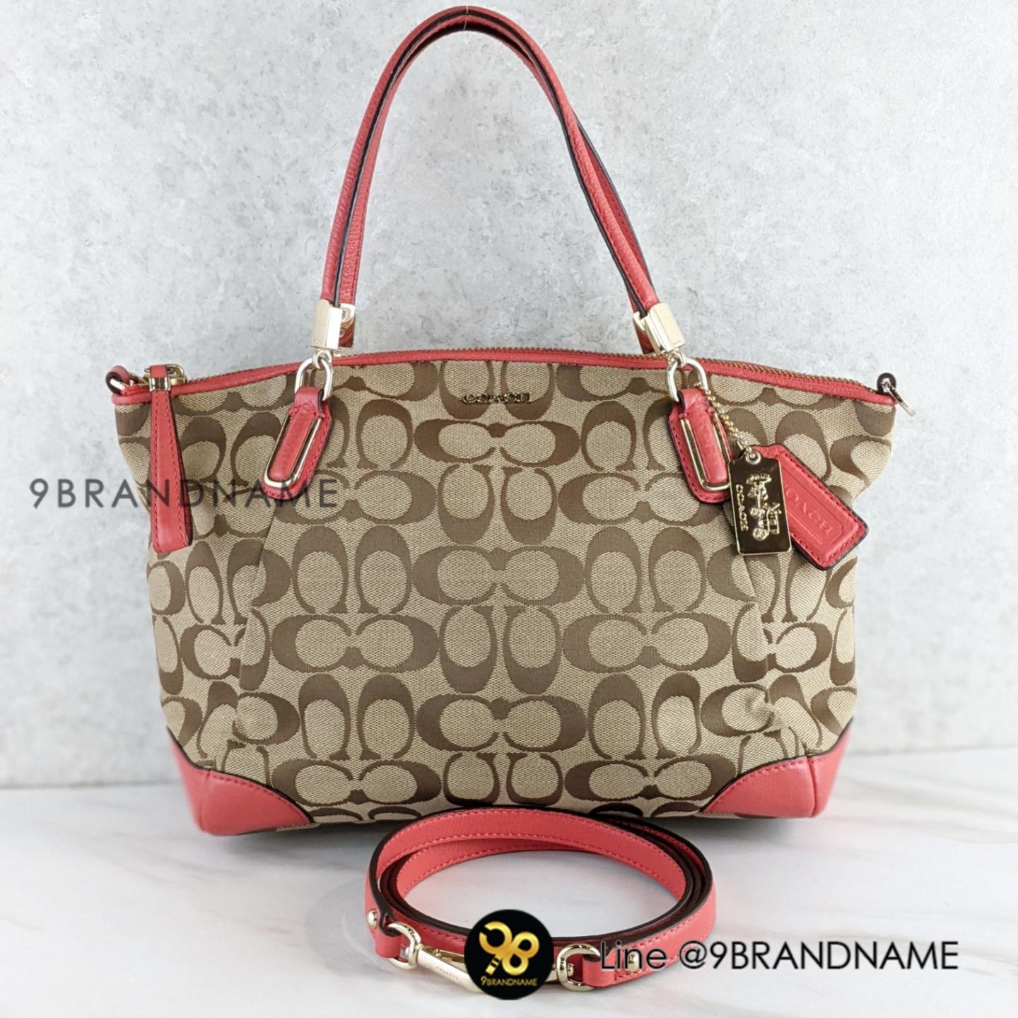Coach 28096 Madison Small Kelsey Satchel in Printed Signature Fabric