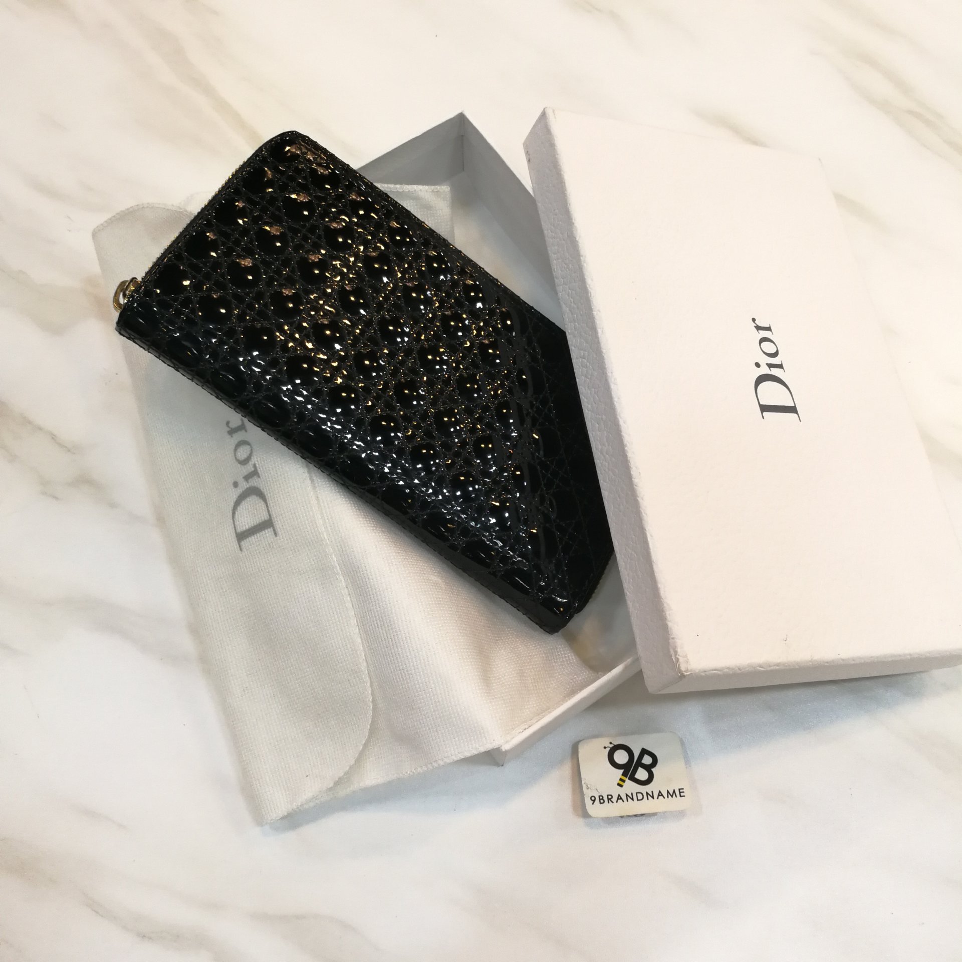 Used Christian Dior saddle 5-gusset card holder - 9brandname