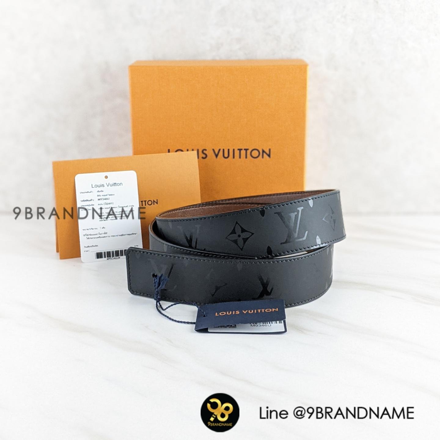 Louis Vuitton M9346U PYRAMIDE 40mm reversible belt Men's belt ,มีแต่สาย -  9brandname