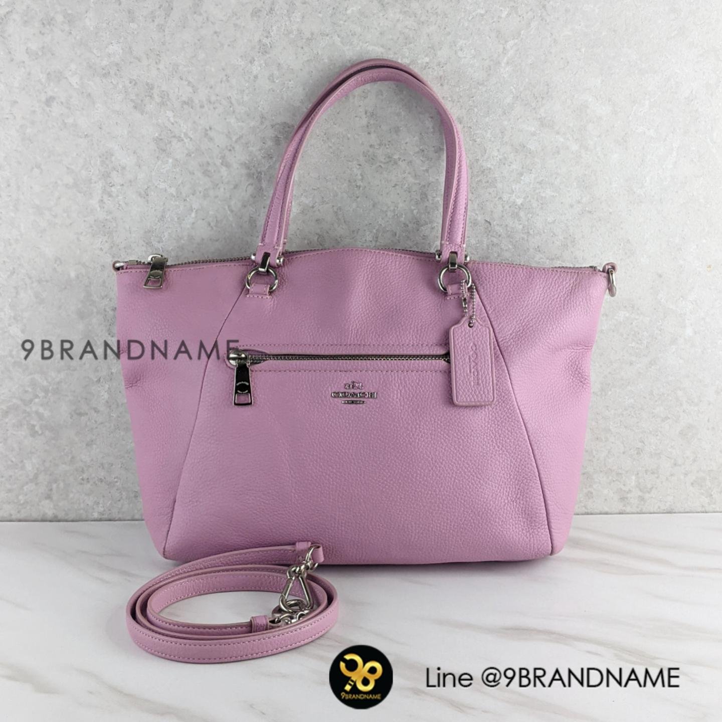 Coach Pink Prairie Satchel in Pebble leather Coach34340 Used