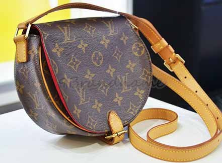 Auth LOUIS VUITTON Tambourine Monogram Canvas Shoulder Cross Bag Purse  #44365