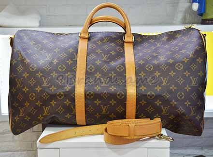 Louis Vuitton Keepall Monogram Size 55 With Strap กระเป๋าเดินทาง