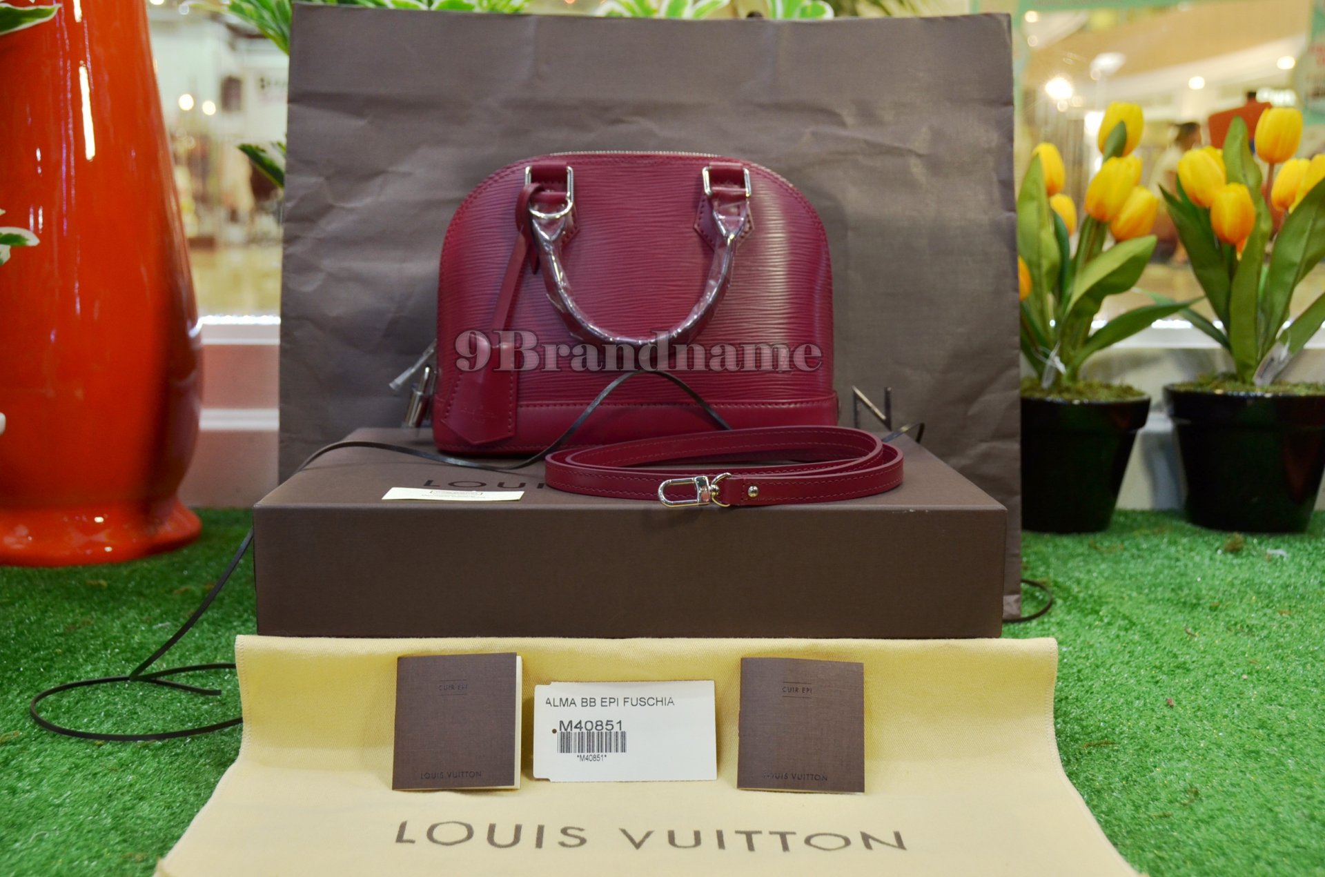 Louis Vuitton Alma BB Epi Pink Fuschia - Used Authentic Bag - 9brandname