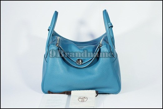 Hermes Lindy Bluejeans 30 SHW - Authentic Bag
