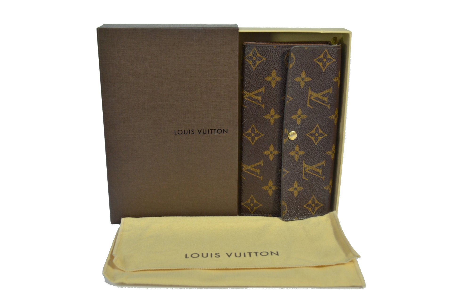 Brown Monogram Repurposed LV Passport Wallet