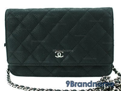 Chanel Wallet On Chain WOC Black Caviar SHW - Used Authentic Bag