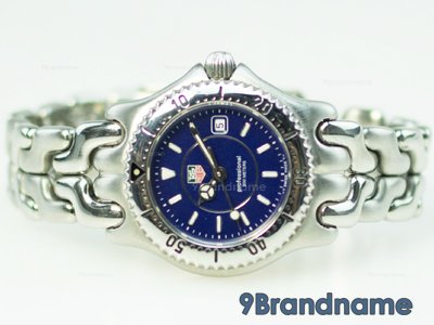 Tag Heuer Fishbone Blue Classic Lady Size นาฬิกาแท็กฮอยเออร์ ก้างปลา3ชั้น หน้าปัดน้ำเงิน หลักขีดสายเหล็ก