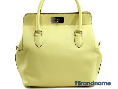 Hermes Toolbox 30 Yellow Pastel Swif Leather Stamp R