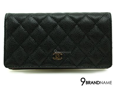 Chanel Cavier Long Wallet Black GHW -  Authentic Bag กระเป๋าสตางค์ชาแนล 2พับสีดำหนังคาเวียอะไหล่ทอง ของแท้ค่ะ
