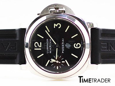 Officine Panerai PAM 5 Steel 44mm นาฬิกาอ๊อฟฟิซิเน่พาเนอไร แพม5 หน้าปัดสีดำโลโก้ไขลาน44มม