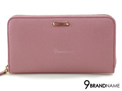 Fendi Crayons Pink Leather Zip-Around Wallet - Used Authentic Bag  กระเป๋าสตางค์ฟินดิ ใบยาวสีชมพูซิปรอบ ของแท้ค่ะ