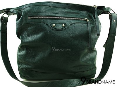 Balenciaga Classic Day Crossbody Gray - Used Authentic Bag กระเป๋าบาเลนเซียก้า เทาเขียวหมุดเงินสะพายยาว ของแท้มือสองสภาพดีค่ะ