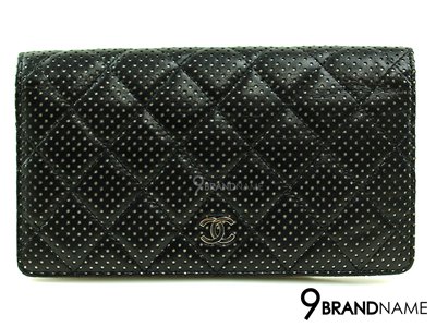Chanel Wallet Bi-Fold Long Black Lamb SHW - Used Authentic Bag กระเป๋าสตางค์ชาแนล 2พับสีดำหลายจุดหนังแกะ ของแท้มือสองสภาพดีค่ะ