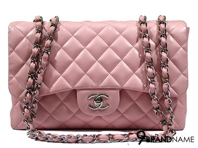 Chanel Classic Jumbo 12 Lambskin SHW - Used Authentic Bag  กระเป๋า ชาแนล คลาสสิค จัมโบ้ ไซส์ 12 หนังแกะ สีชมพู รุ่นนี้ฮิตสุดๆค่า หนังป่องสวย สีหวาน อะไหล่เงิน ของแท้ มือสอง สภาพดีค่ะ