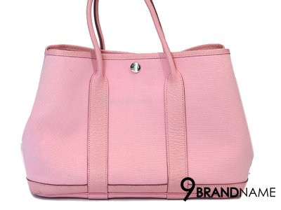 Authentic Hermes Garden Party Rose Sakura Baby Pink Tote Bag