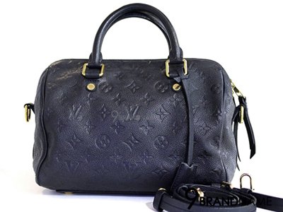 Louis Vuitton Monogram Empreinte Speedy 25 Bag M40762  - Used Authentic Bag กระเป๋า หลุยส์ วิตตอง สปีดี้ หนังปั้มลาย LV อะไหล่ทอง ไซส์ 25