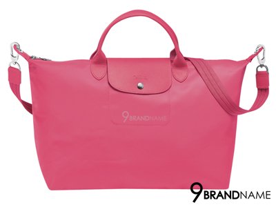 Long Champ Handbag & Crossbody Le Pliage Neo Pivoine Size L 40x31x18 cm  -  Authentic Bag  กระเป๋า ลองชอม ทรงชอปปิ้ง สีชมพู ไซส์ กลาง หูสั้น มีสายยาว สะพายครอสบอดี้  น้ำหนักเบา