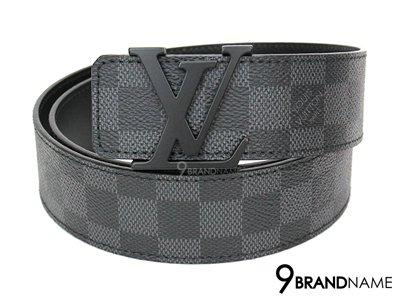 Louis Vuitton Damier Graphite Initials Belt 95 CM