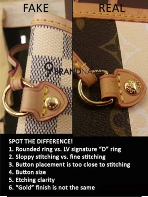 Catch Fake Louis Vuitton Neverful - 9brandname