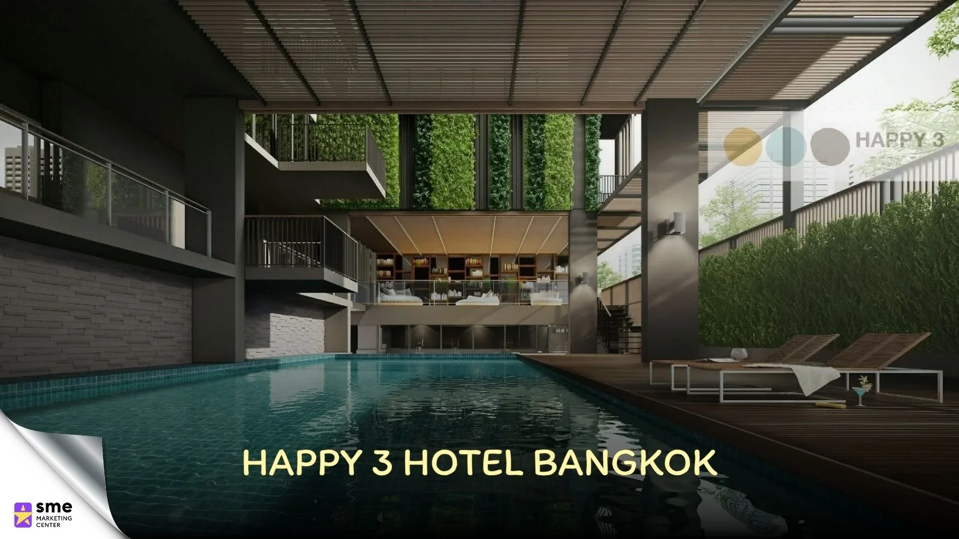 โรงแรมย่านปทุมวัน Happy 3 Hotel Bangkok
