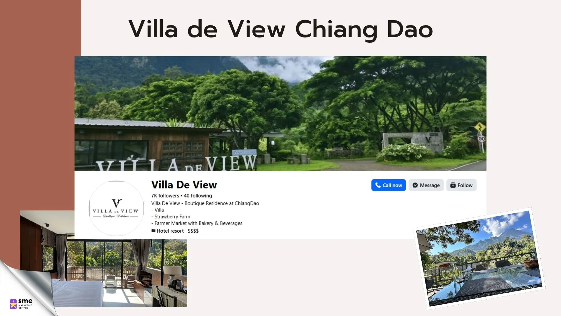 โรงแรมเชียงดาว Villa de View Chiang Dao