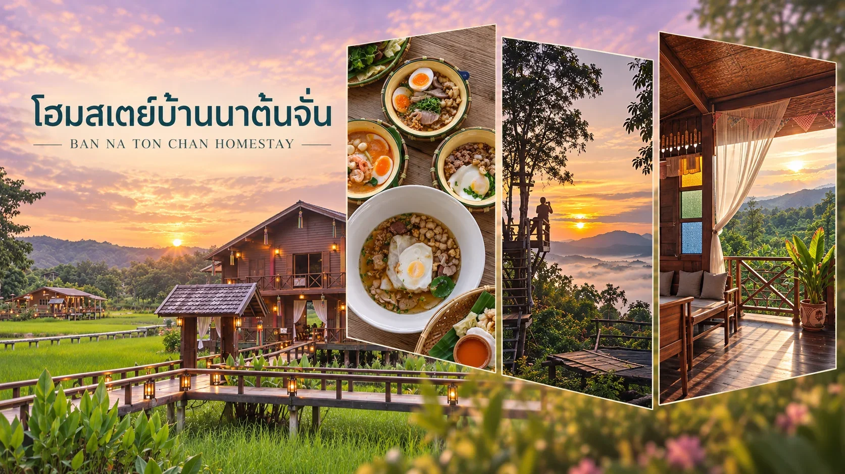 ที่พัก ศรีสัชนาลัย โฮมสเตย์บ้านนาต้นจั่น