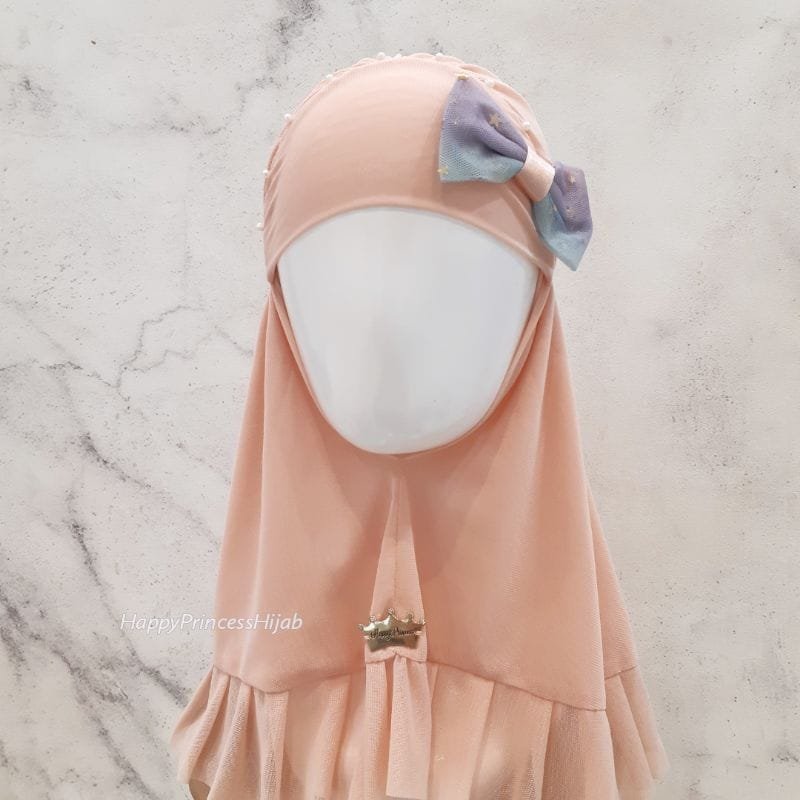 Overall Peach Hijab