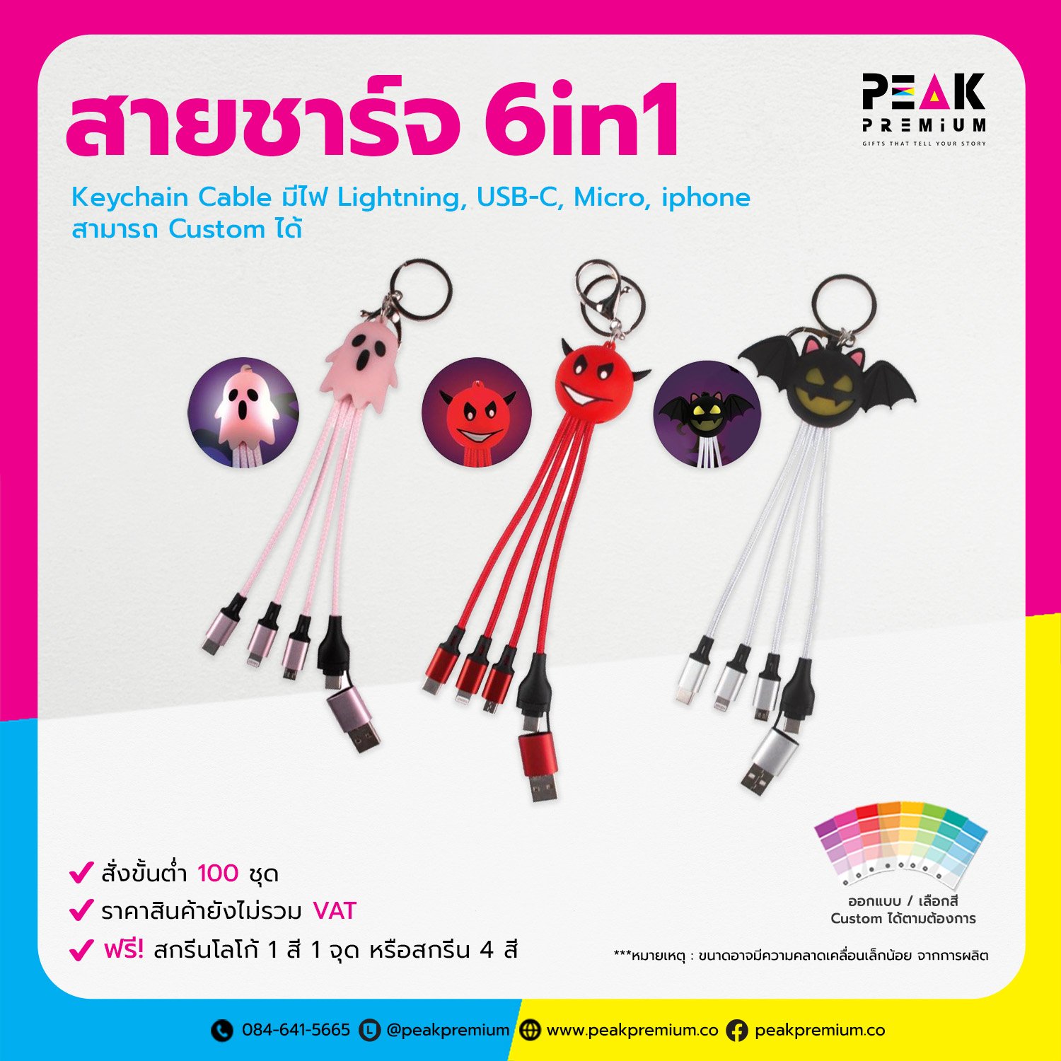 18_PM_CAB_070_Dual_Input_6in1_Key_Chain_มีไฟ