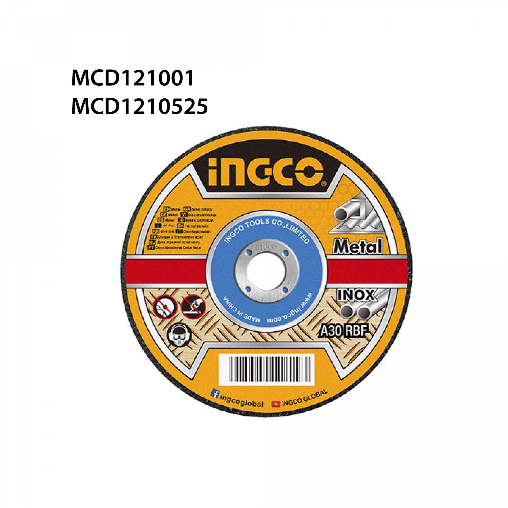 ใบเจียรเหล็ก 4" INGCO MCD121001