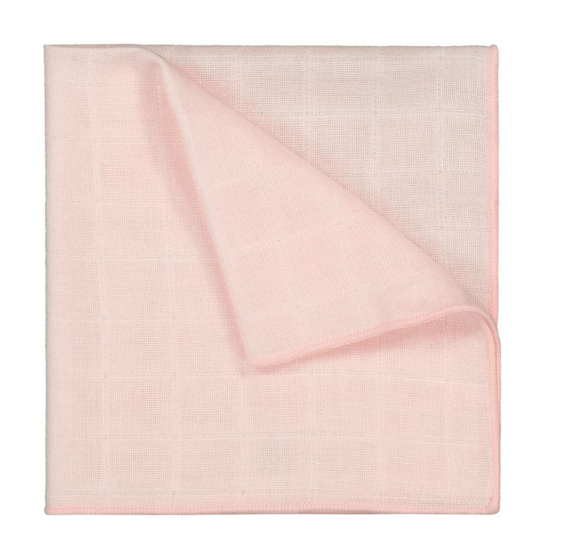 Muslin Bamboo Handkerchief 12 inches, Set of 6 - Pink