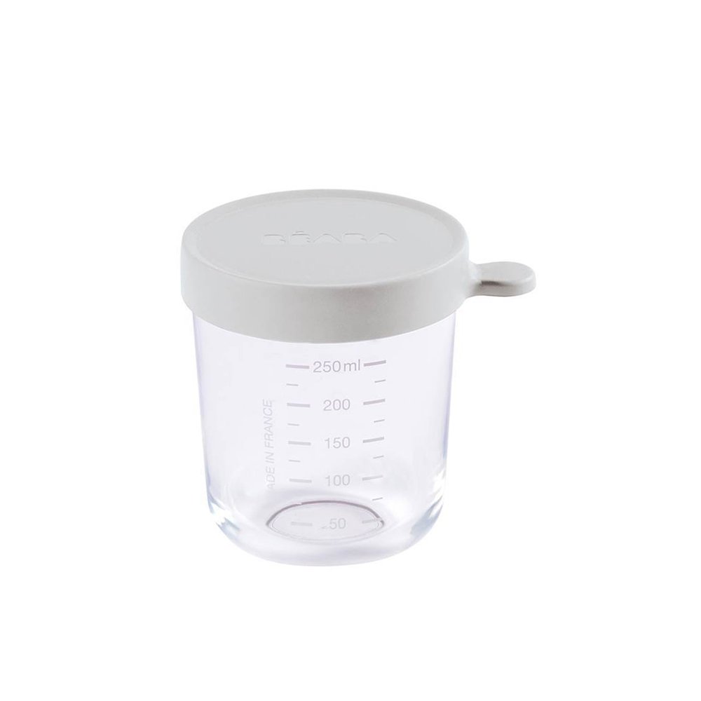 กระปุกแก้วเก็บอาหาร 250 ml Conservation Glass Jar - Light Grey