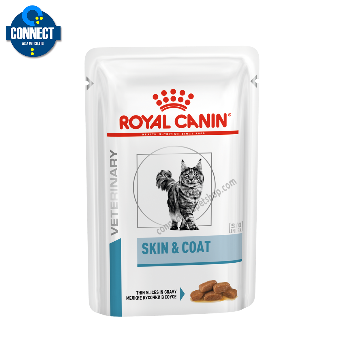 Royal Canin SKIN & COAT  ( 85 กรัม ) จำนวน 12 ซอง