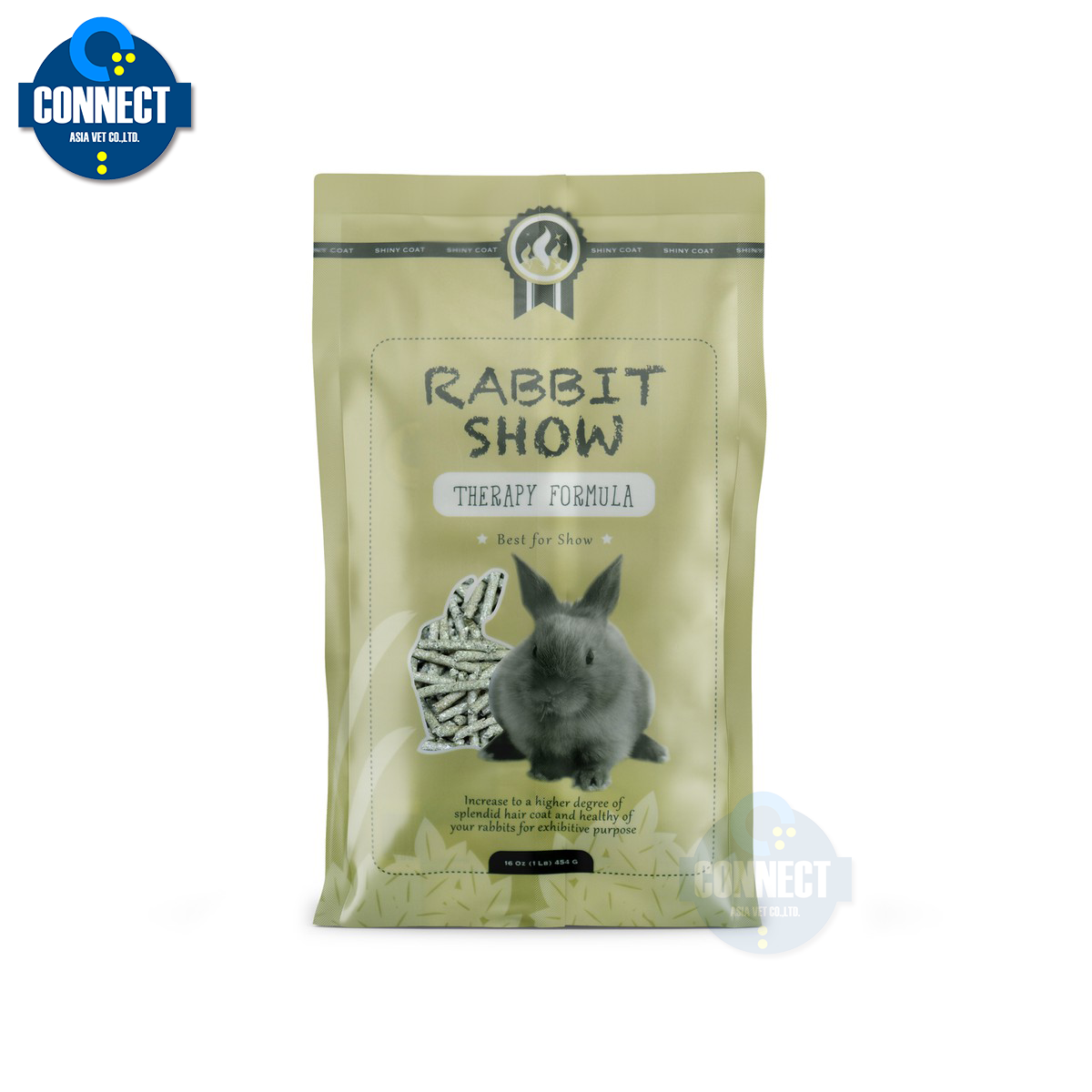 Randolph - RABBIT SHOW อาหารกระต่ายสูตรบำรุงขน ขนาดถุง 454 กรัม