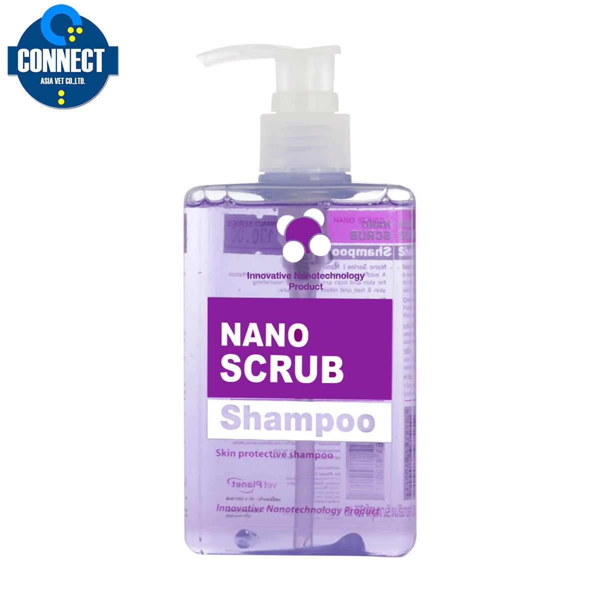 Nano Scrub Shampoo แชมพูทำความสะอาดสำหรับสัตว์เลี้ยง lฆ่าเชื้อ บาดแผล ผิวแพ้ง่าย 280 ml