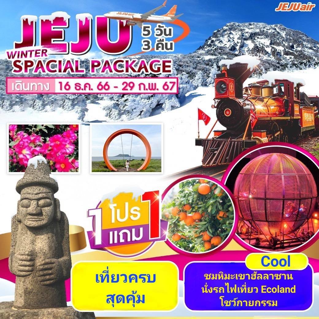 ทัวร์เกาหลี เกาะเชจู Jeju Special Package Winter 5 วัน 3 คืน