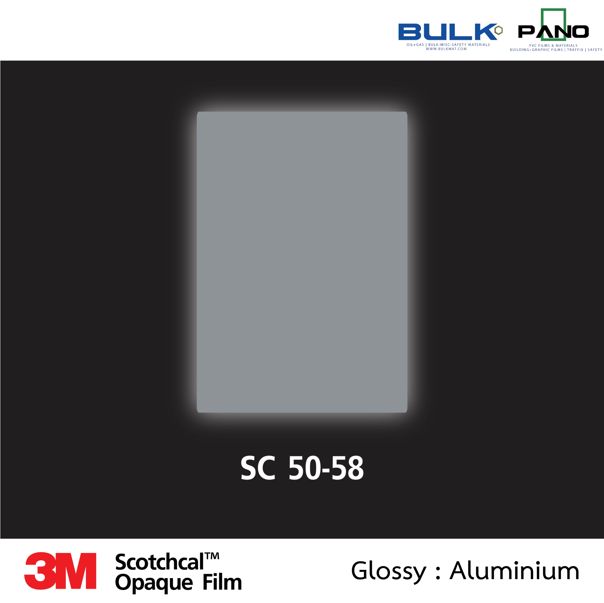 3M Scotchcal Graphic Film 50 Series-SC50-58 – Aluminium